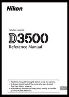 Nikon D3500 Digital Camera User's Instruction Book, Reference Manual