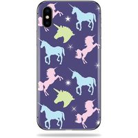 MightySkins Skin Compatible with Apple iPhone X - Unicorn Dream | Protective, Durable, and Unique Vinyl Decal wrap Cover | Easy to Apply, Remove, and Change Styles | Made in The USA
