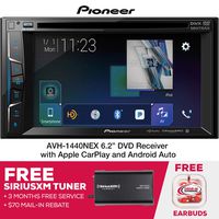 DIAS AVH-1440NEX 6.2" DVD CarPlay & Free SiriusXM Tuner