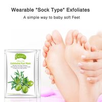 Sacow Foot Mask, Olives Exfoliating Peel Foot Mask Remove Dead Skin Foot Mask Peeling Cuticles Heel Feet Care