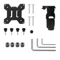 WALI VESA Mounting Plate for WALI Monitor Mounting System, VESA Compatible 75 by 75 mm and 100 by 100 mm (VES01), Black