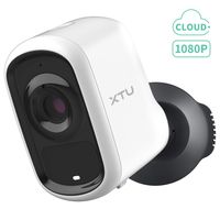 Outdoor Camera Wireless, XTU 1080P Rechargeable Battery Security Camera with 2-Way Audio, Home Security Camera with Motion Detection, Cloud Storage/SD Slot