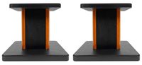 2 Rockville RHT8C Computer/Bookshelf Desktop Speaker/Studio Monitor Stands-Wood