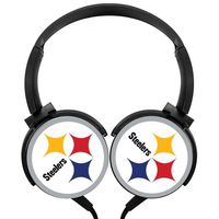 Pittsburghsteelers Stereo Headphones Lightweight with Mic Over Ear, Running Headsets for iPhone, Ipad, Smartphone and Tv 3.5Mm Black
