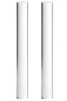 Clay Roller - 2-Pack Acrylic Rolling Pin, Rolling Clay Bar, Clear, Perfect Ceramics Clay Pottery Craft Tool for Shaping, Smoothing, Modelling, Sculpting 1 x 1 x 8 Inches