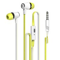 Dastone 3.5mm Noise Isolating Bass In-ear Stereo Earphones Earbuds Headset,headphones with Remote Control & Microphone for Smartphones Tablets Laptops Earphone Andriod IOS (Green)