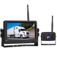 Piroir 1080P FHD Digital Wireless.Backup Camera System Kit Monitor with Stable Digital Signal Transmission from Rear View Camera Monitor Rear View Camera for Truck Van Camping Car SUV