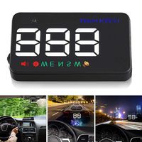 Universal A5 3.5 Inch Car Head Up Display Windshield Projector Speedometer Overspeed Warning GPS Satellite 2 Display Mode