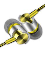 edited 3.5mm Wired Stereo Earphone in-Ear Headphones with Microphone for Phone/ MP3 Corded Headsets