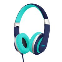 Kids Headphones Elecder i41 Headphones for Kids Children Girls Boys Teens Foldable Adjustable On Ear Headphones with 3.5mm Jack for iPad Cellphones Computer Kindle Airplane School Blue&Teal