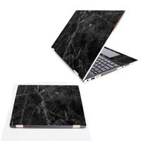 Mightyskins Skin Compatible with Hp Spectre X360 15.6" (2018) - Black Marble | Protective, Durable, and Unique Vinyl Decal Wrap Cover | Easy to Apply, Remove, and Change Styles | Made in The USA