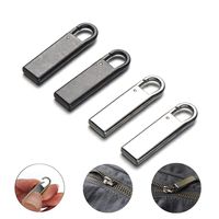 Zpsolution Zipper Pull Tab Replacement Metal Zipper Handle Mend Fixer for Suitcases Luggage Jacket Backpacks Coat Boots