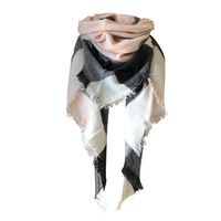 Tsmile Women Stylish Plaid Blanket Oversized Cozy Scarf Chunky Cashmere Blend Tartan Wrap Lattice Shawl 2019