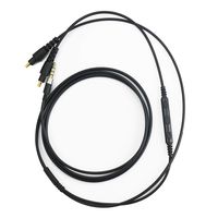 NewFantasia Cable Compatible with Audio-Technica ATH-MSR7b, ATH-SR9, ATH-ESW990H, ATH-ES770H, ATH-ADX5000 Headphones, Remote Volume Control & Mic Compatible with iPhone iPod ipad Apple Device