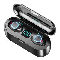 Dacyflower 2019 Newest F9 TWS Wireless Bluetooth Earbuds 5.0,Breathing Light Digital Display Touch 8D Surround Stereo Mini Invisible Dual Microphone Headphones