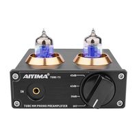 AIYIMA DC12V HiFi 6J2 Tube MM Phono Preamplifier Vinyl Record Player Stereo Tube Preamp Amplifier Turntable Phonograph DIY