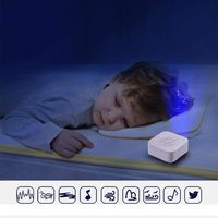 Kindes USB Rechargeable Sleep Sound Machine Relax Sound Therapy Noise Machine, White