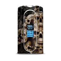 IT'S A SKIN Decal Vinyl Wrap for VooPoo VMate 200w Mod Vape Sticker Sleeve Cover/Wicked Skulls Tattooed