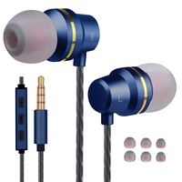 Earbuds Earphones with Microphone Noise Cancelling Heave Bass in-Ear Headphones Ear Buds with High Resolution and Built-in Mic, Volume Control Sport Wired Earbud for Smartphones/PC/Tablet