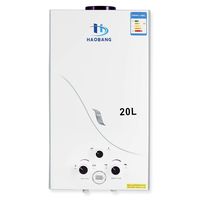 HB HAOBANG Gas Water Heater Liquefied Petroleum Gas 20L/min 5.4 GPM, Instant Tankless Gas Hot Water Heater with Patented Protection Technology