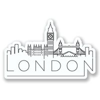 2 x 15cm- 150mm London England Vinyl SELF ADHESIVE STICKER Decal Laptop Travel Luggage Car iPad Sign Fun #6638