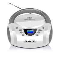 LONPOO Portable CD Player Boombox Bluetooth Stereo MP3 / CD Player with FM Radio, Aux-in & USB & Headphone Jack