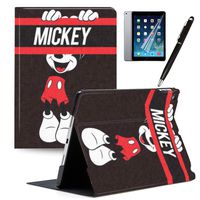 LJX 2019 iPad Air 3 Case 2017 iPad Pro 10.5 inch Cover, Mickey Minnie PU Leather Protective Cartoon Cute Design Stand Smart Auto Sleep/Wake Shell for iPad Air (3rd Gen) 2019/iPad Pro 10.5" 2017#J