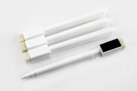 4-Pack White Liquid Chalk Markers for Blackboards Chalkboard Signs, Glass, Windows, With Eraser & Magnet on top. THE BEST CHALK MARKERS!