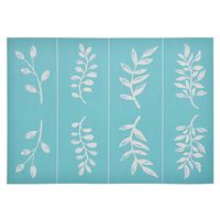 YeulionCraft Self-Adhesive Silk Screen Printing Stencil Mesh Transfers Plant Pattern Series for Decoration DIY T-Shirt Pillow Fabric Painting, Leaf