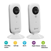Contixo E1 Baby/Security Surveillance HD 720P WiFi Camera W/Full App Control, Night Vision 2-Way Audio, 100° Field View, Motion Detection & Smart Alert - Best Gift