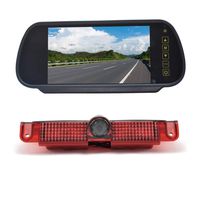Vardsafe VS7067R Replacement 7 Inch Rear View Mirror Monitor & Brake Light Reverse Backup Camera for GMC Savana/Chevy Express 1500 2500 3500 Van (2003-2019)