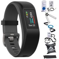 Garmin Vivosport Smart Activity Tracker + Built-in GPS (Slate, S/M) 010-01789-10 + 7-Piece Fitness Kit