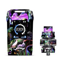 IT'S A SKIN Decal Vinyl Wrap for Smok Species 230W TFV8 Baby V2 Vape Sticker Sleeve Cover/Resin Swirls Smoke Glass