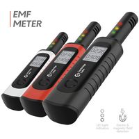 Cambridge Labs Rechargeable EMF Meter - Radiation Detector, Electromagnetic Field Tester, Smart Counter, Great Reader for The Home, Office Or Ghost Hunting, Handheld Digital Sensor (Black)