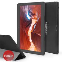 Tablet 10 inch with Stand Cover Case, 32GB Storage, 2+8 MP Dual Camera, 1280x800 IPS HD Display, Quad-Core Processor, Wi-Fi, Bluetooth, GPS, Google Certified Android Tablet, Black