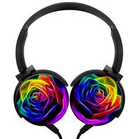 POJIA MusicStereo subwoofer Heavy Bass Wired Headsets with Microphone Sport Music Earphones Portable Headphone Headsets