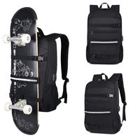 Hypeteck Sport Bag Laptop Skateboard Backpack Night Reflective Strip