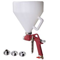 MOTOOS 1.45 Gallon Air Hopper Spray Gun Paint Texture Drywall Wall Painting Sprayer With3 Nozzles