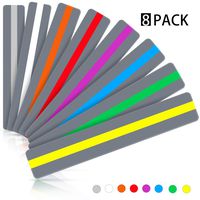 Dyslexia Tools for Kids, Warmtaste Reading Guide Strips Highlight Strips Colored Overlay Highlighter Bookmarks Tracking Rulers Helps with Reduce Visual Stress Children Assistant(8PCS)