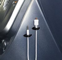 Cable Clips Cable Organizer Car Wire Cord Clip Drop Cable Holder Tidy Organizer Adhesive Clamp Line Fixer (8pcs Black)