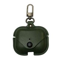 Shan-S for AirPods Pro Case, Premium Genuine Leather Vintage Portable Shockproof Protective Cover with Loss Prevention Clip for AirPods 3/for AirPods Pro 2019 Wireless Charging Case