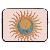 EYFlife Sun Face Portable Laptop Sleeve 13 Inch 15 Inch Water-Resistant Computer Case