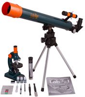 Levenhuk LabZZ MT2 Educational Kit for Kids (Microscope and Telescope) - Science Set with All Accessories