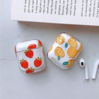 BONTOUJOUR AirPods Case, Creative Cute Fruit Pattern Serie AirPods Case, Fun Fruit Hard PC Cover Protective Skin for AirPods-Lemon
