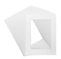 Golden State Art, Pack of 20 12x16 White Picture Mats with White Core Bevel Cut for 8x12 Pictures