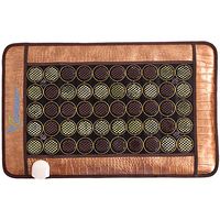 GemsMat - Henri- Far Infrared 4 Amethyst, 25 Jade, 26 Tourmaline Bead Heat Stone Mat (32"L x 20"W) - FIR Therapy -FDA Registered Manufacturer - Adjustable Timer & Temperature - Heating Pad