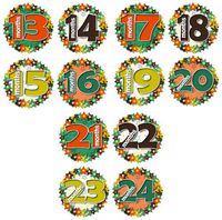 13-24 Months Fall Stars Baby Month Onesie Stickers Baby Shower Gift Photo Shower Stickers, Baby Shower Gift by OnesieStickers