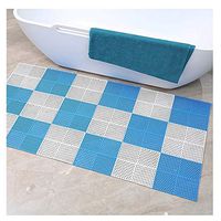 GHHZZQ Shower Stall Mat Non-Slip Splice Tasteless Swimming Pool Bathtub Mats Foot Pad Bathhouse, 16 Colors, 30x30cm, 0.9 cm Thick, 2 Pieces (Color : G, Size : 2-Tiles)