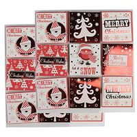 JAM PAPER Handmade to/from Christmas Gift Tag Stickers - Santa Assorted - 18 Labels/Pack