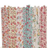 Flower Paper Straw Mix (25)